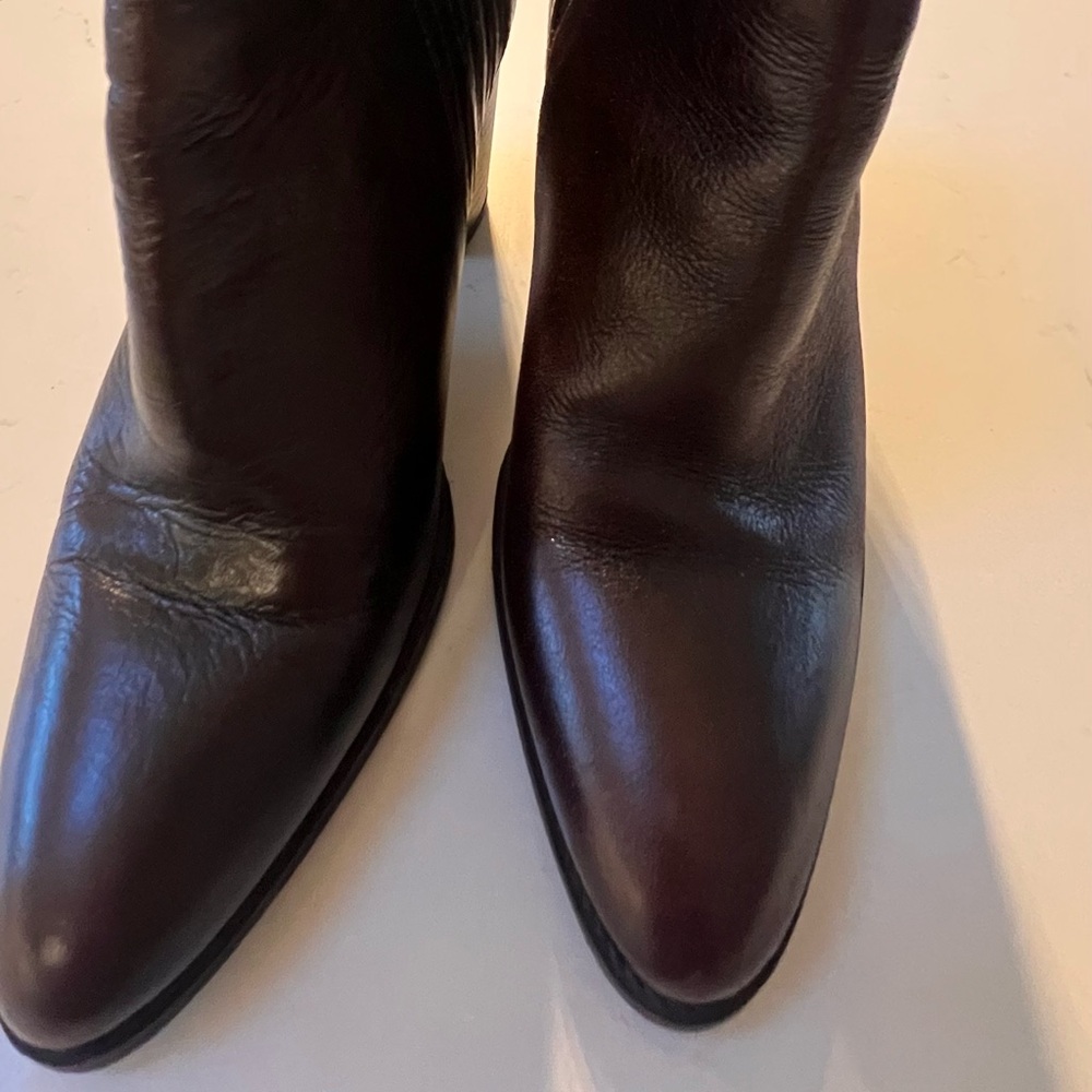 Zara burgundy  Ankle Boots